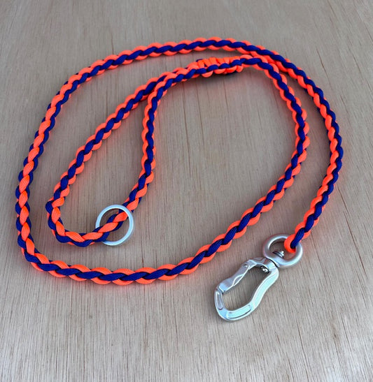 Paracord 4 Strand Lead with Aluminium Carabiner