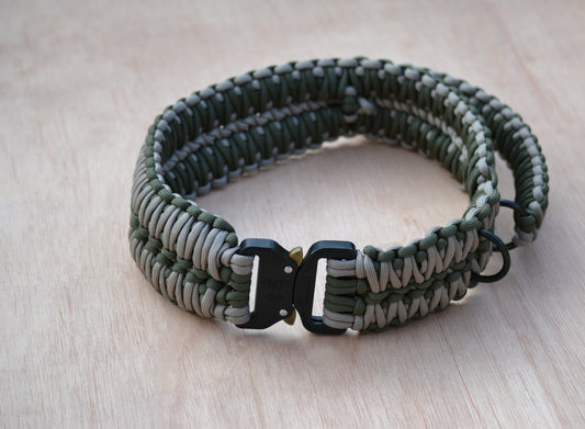 Double King Cobra weave collar - Tactical buckle