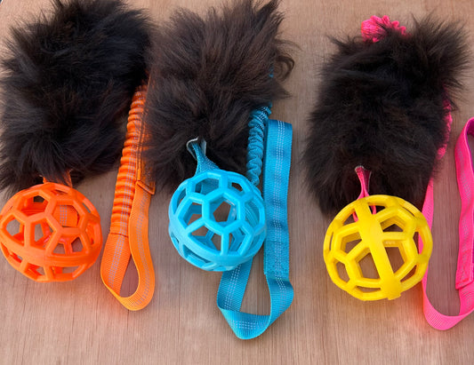 Sheepskin/Cage Ball Bungee Tuggie - 3 feet