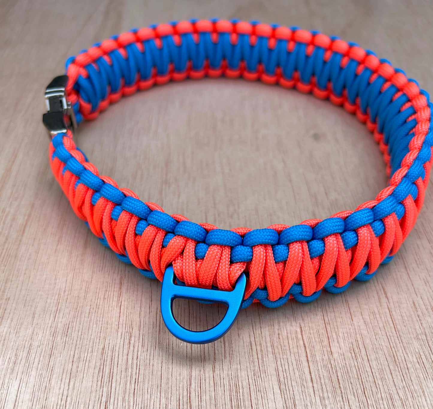 King Cobra weave collar - Metal Buckle