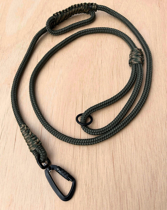 Marine Rope Lead (10mm) with self locking carabiner and grab handle