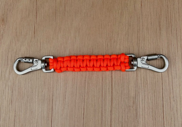Paracord Safety Link Push Lock Carabiner