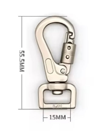 Paracord Lead with Manual Locking Carabiner